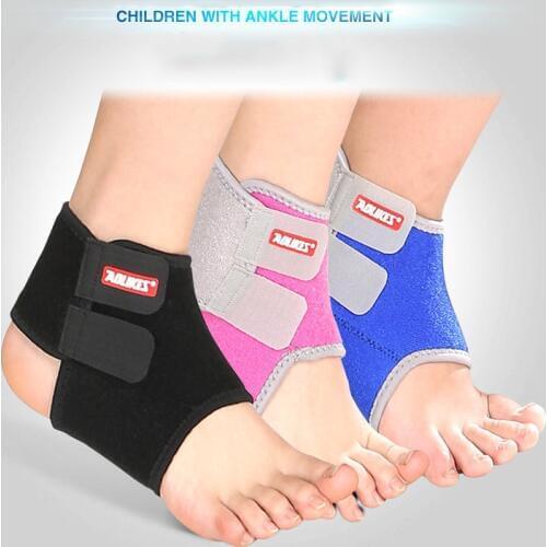 2Pcs Children Football Basketball Safety Ankle Support Gym Running Protection Foot Bandage Elastic Ankle Brace Band Guard Sport