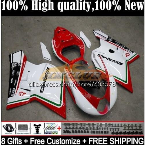 Body For MV Agusta F4 R312 750S 1000 R 750 1000CC Kit 51CL.10 1000R 312 1078 1+1 2005 2006 MA MV F4 05 06 Fairings lucky white