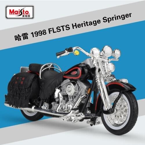 Maisto 1:18 1998 FLSTS Heritage Springer Diecast Alloy Motorcycle Model Toy