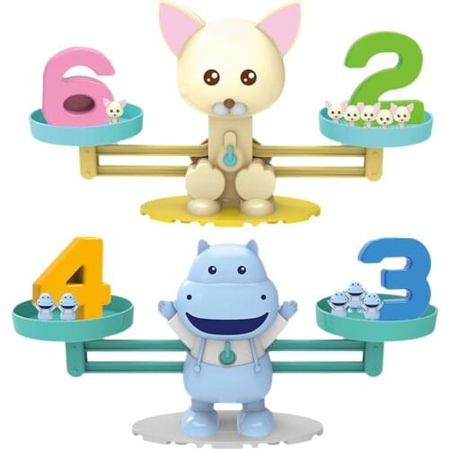 Montessori Weight Animal Balance Math Toys Arithmetic Learning Monkey Animal Balance Scale Number Game Learning Toys For Kids