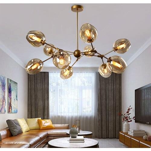 Nordic LED Minimalism Chandelier Lighting for Home Decoration Dinning Room Hang Lamps Restaurant Living Room Chandeliers Lamps