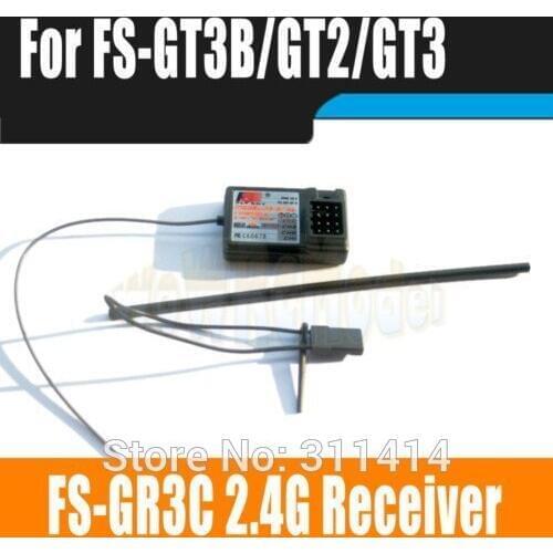1piece Flysky FS-GR3C FS-GR3E 3CH 2.4Ghz Receiver For FS GT3B GT2 GT3C GT2B With Failsafe Retail + Free Shipping