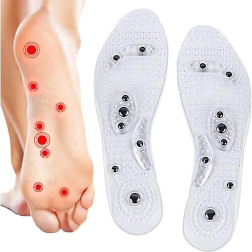 Transparent Magnetic Therapy Insole 8 Magnets Massage and For Men Insole Breathable Health Magnetic Women Iron X3N3