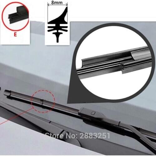 Free shipping Car Windshield Wiper Blade Insert Rubber strip (Refill) for volkswagen polo passat b5 b6 b7 CC car Wiper