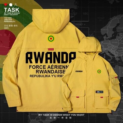 Rwanda Rwandan Rwandese RWA men jacket hooded air force logo army fan top chaquetas hombre long sleeve coat new autumn clothes