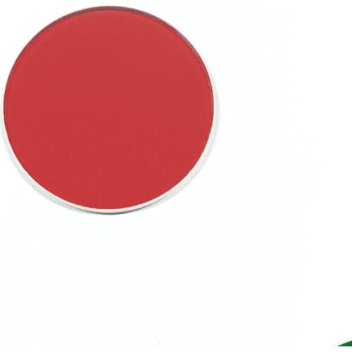 Red Color Coated Glass Lens 14.2*1.2mm 21.6*1.85mm 29.05*1.85mm 36.2*2.0mm 41.5*2.05mm 54.2*1.9mm