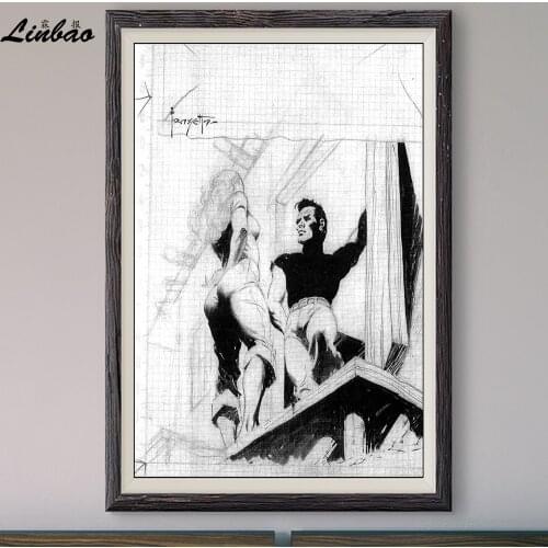 V186 1956 Frank Frazetta Vintage Classic Movie Custom Silk Poster Home Deco Wall Art Christmas Gift