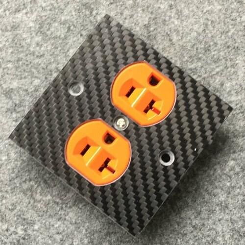 High-quality HiFi Power Sockets Supply-High Quality Carbon Fiber US Power Wall Distributor Socket