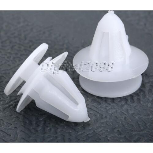 Yetaha 50Pcs 8.3mm Hole Car Fasteners Clips Door Trim Panel Auto Bumper Rivet For VW Jetta Golf Engine Cover Fender Push Clips