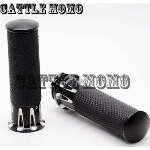 1'' 25mm Motorcycle Handlebar Hand Grips For Harley Touring 2008 2009 2010 2011 2012 2013 2014 2015 Motorbike Grips 1 Pair