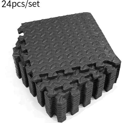 12PCS 24PCS 30*30cm EVA Leaf Green Black gray Leaf pattern Floor Mats Gym Mat Stitching Gym damping Mat Fitness Room Workouts
