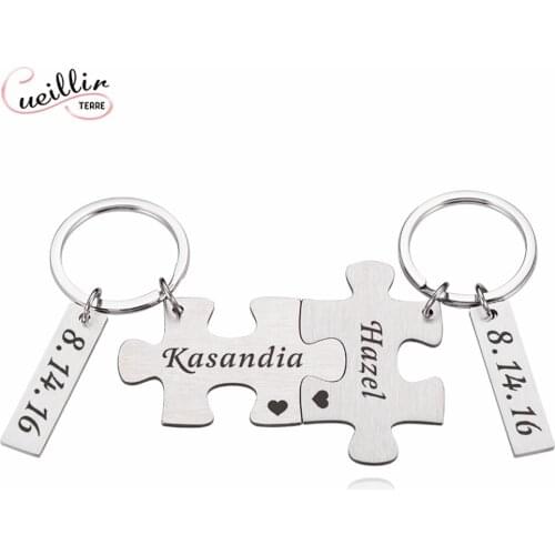 2 PCS Boyfriend Gift Key chain for Women Men Couple Keychain Gifts for Husband Wife Boyfriend Girlfriend Valentines Day Gift