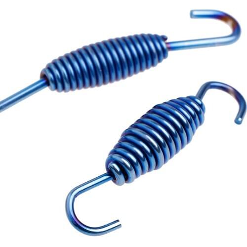 2pcs 55mm/68mm Motorcycle Exhaust Pipe Muffler Mounting Spring Hooks Link Pipes