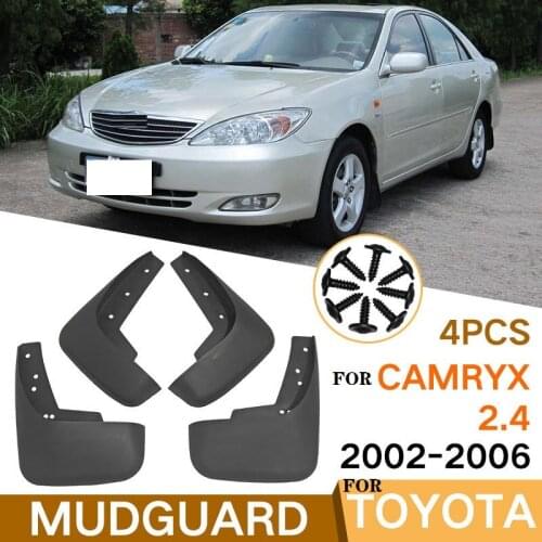 4 PCS Mudflap For Toyota Camry XV20 2002-2006 2.4 Front Rear Car Fender Mud Flaps Guard Splash Flap Mudguards Accessories