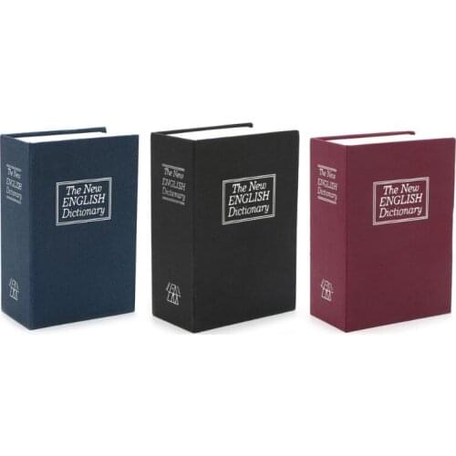 97QE Mini Home Security Dictionary Book Safe Cash Jewelry Storage Key Lock Box Hot