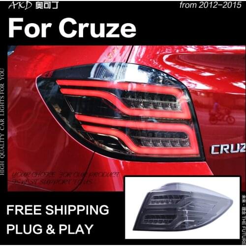 AKD Car Styling for Chevrolet Cruze LED Tail Lights 2012-2015 Cruze Hatch back LED Tail Light DRL Rear Lamp auto Accessories