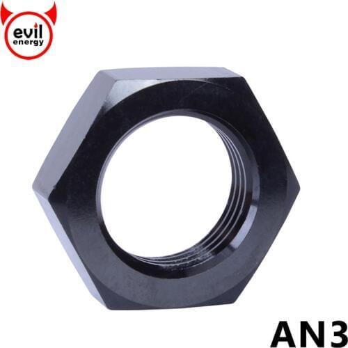 Evil energy AN3 Bulkhead Anoized Aluminum Anodized Nut Seal Locking Fitting Adapter Blue Black Red