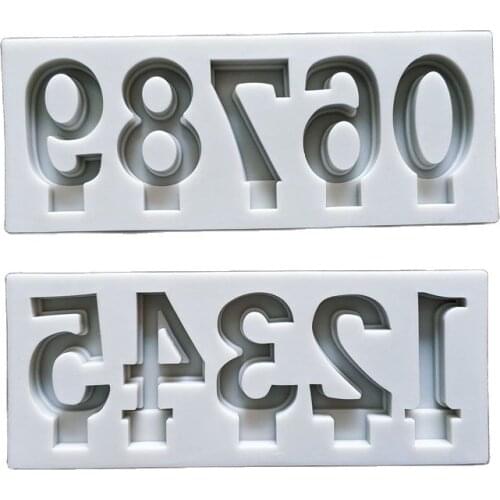 Large Number Silicone Candle Mold Fondant Mould Cake Decorating Tools Chocolate Gumpaste Mold, Sugarcraft K325