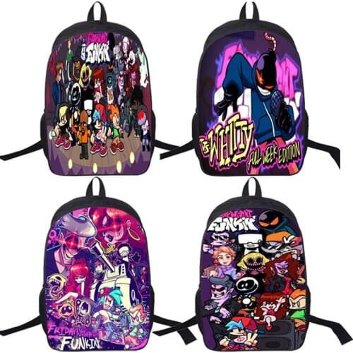 3D Print Friday Night Funkin Backpack High Quality School Bag Hot Game Fnf Bookbags Children Harajuku Daily Knapsack Mochila