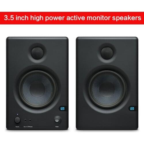 3.5 Inch High-power Monitor Speaker HiFi Professional Fever Recording Studio Active Desktop Home Audio Bluetooth TV Speaker DIY