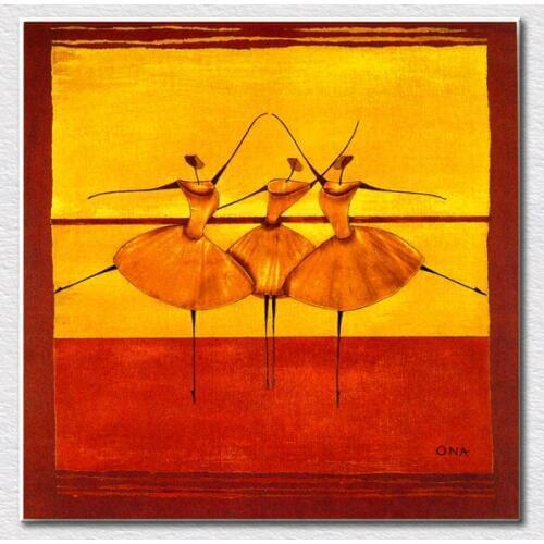 Home supply Modern fine canvas prints art Abstract dancing oil painting of thierry ona hang on hotel wall free shipping