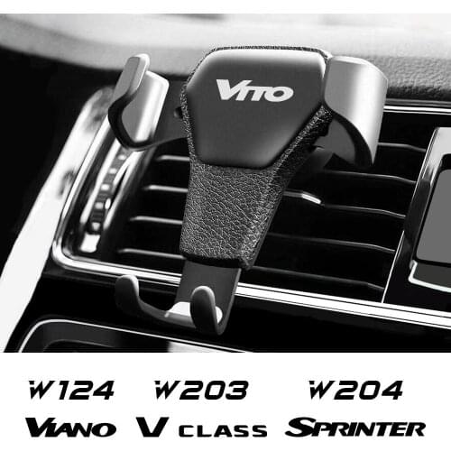 Gravity Phone Holder Car Air Vent For Mercedes W124 W203 W204 VITO Sprinter Viano V-Class R-Class Auto Interior Accessories