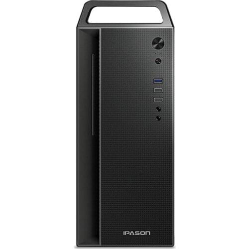 IPASON Designer Office Commercial Desktop AMD Ryzen R7 5700G 8-Core 3.8GHz-4.6GHz 16G D4 RAM 512G M.2 SSD 2TB HDD Mini Computer