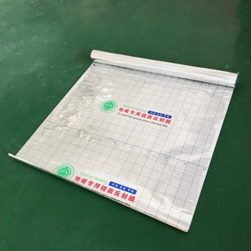 0.06mm Aluminum Foil Insulation Mirror Reflection Film for Underfloor Heating Home Warming Energy Saving
