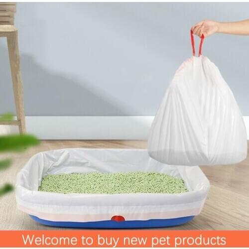 Pet dog poop bag cat litter box lined garbage bag portable poop bag cat poop bag pet garbage bag dog cat cleaning products