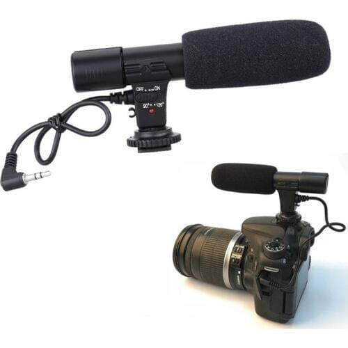 Mic-01 3.5mm DV Stereo Microphone for Canon Nikon DSLR Camcorder