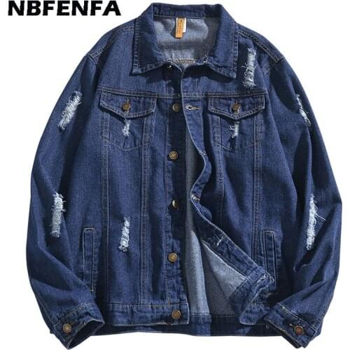 NBFENFA Mens Denim Jackets