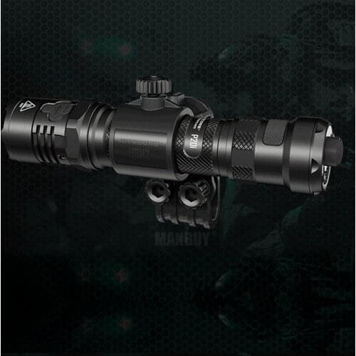 NITECORE HRM2 Helmet Mount Accessorie for The Body of 25.4mm Flashlight Suitable P20i P10 P30 MH10 Plastic Black Law Enforcement