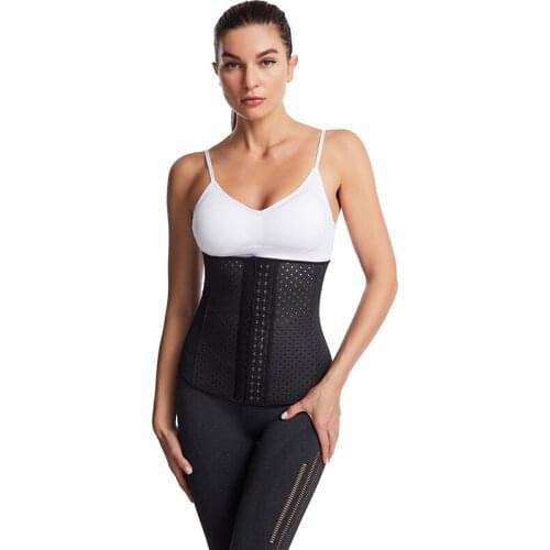 Wholesale Latex Hollow out Breathable Corset Belt Gothic Sexy Women Waist Shaper Corselet Bustiers Slimming Cincher Corset