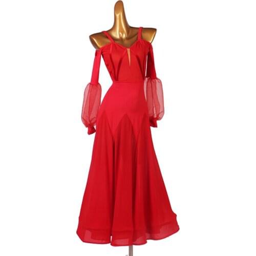 Custom Elegant classical ballroom dance dresses women ballroom dancing clothes Competition standard dance dress waltz foxtrot