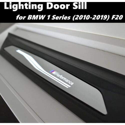 A Pair Lighting Door Sill For BMW 1 Series F20 5 Doors M Performance Door Step Car Threshold