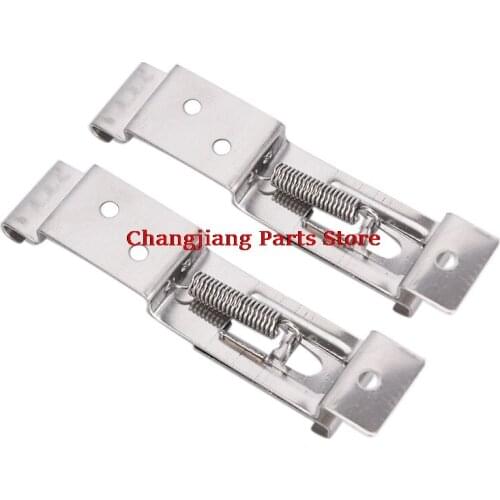 2pcs Car License Plate Spring Loaded Stainless Steel Bracket cars Frame Holder Trailer Number Plate Clips