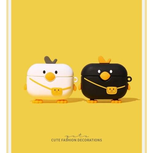 Silicone Cases For airpods pro case cover Cute Duck Wireless earphone sleeve For Apple Air pod pro 3 Case Cover 3 Fundas