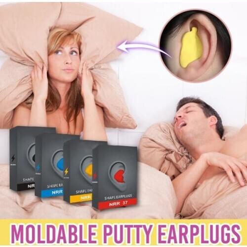 1 Pair Moldable Shaped PU Anti-noise Ear Plugs Noise Reduction Sleeping Protection Soft Anti-Snoring Health Care Earplugs