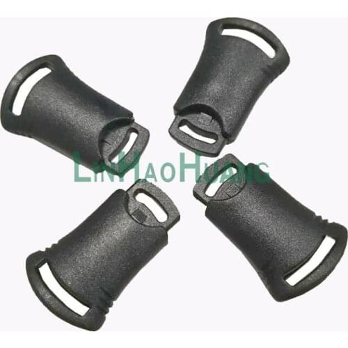 100pcs/Lot 8mm Black Color PLASTIC STOPPER/ CORD LOCK/ CORD END / BUCKLES/ BUTTON