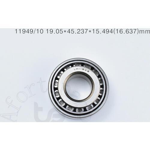 11949 LM11949/10 19.05*45.237*15.494(16.637)mm free shipping Tapered roller bearing LM11949/10 Special bearings for automobiles
