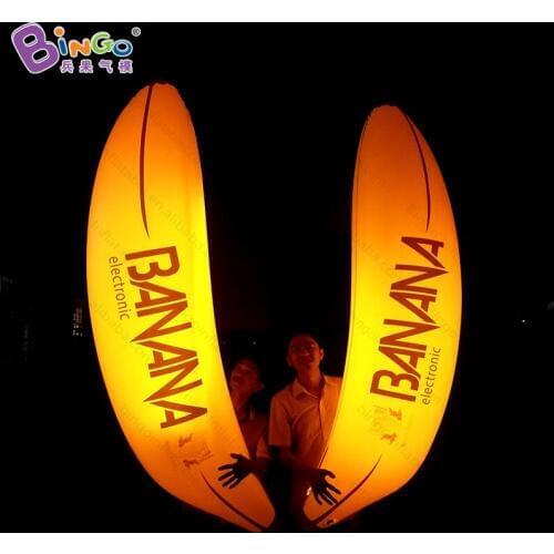 2M/7FT long lighted Inflatable Banana, air sealed Inflatable Banana model for advertising -inflatable toy