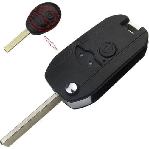2pcs/lot 2 Button for Bmw Modified Key Shell Remote Car Fob Replacement Cover Case Flip Folding for BMW Mini Cooper 2002-2005