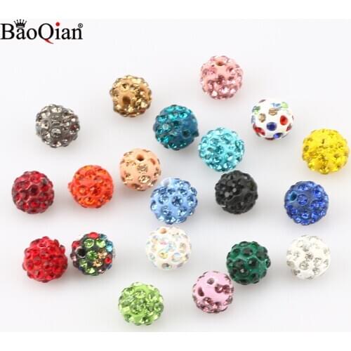 20pcs 10mm Mixed Rhinestone Crystal Round Garment Beads For Sewing Accessories DIY Clothing Decoration Crafts Supplies