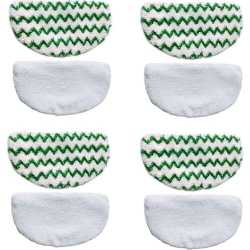 8PCS Steam Mop Pads Suitable for Bissell Powerfresh 1940 1806 1544 1440 Series Large Replacement Mop Cloth Cover