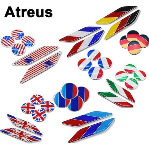 Atreus 56mm Car Tire Wheel Center Rim Hub Covers Door Side Stickers For Nissan qashqai Citroen c4 c5 c3 Chevrolet cruze Peugeot