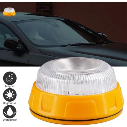Car Emergency Light V16 Car Beacon Lamps Magnetic Beacon Help Flash Roadside Traffic Safety Warning Light LED Flashing Light