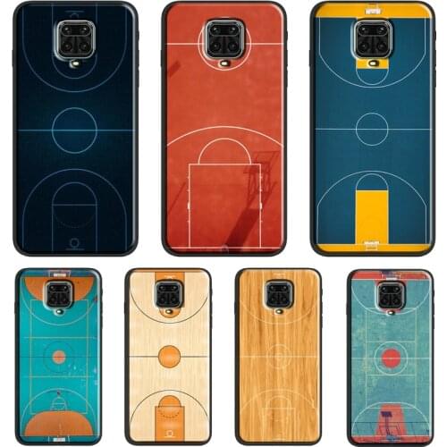 Basketball Court Diagram Case For Xiaomi Redmi Note 10 Pro 7 8 9S 8T Note 9 Pro Back Cover For Redmi 9A 9C 9T 7A 8A