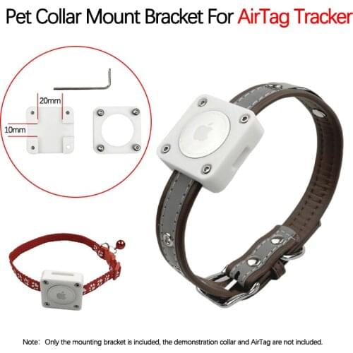 For AirTag Tracking Locator Mounting Bracket Pet Anti-lost Finder Device Collar Mount Box Accessories