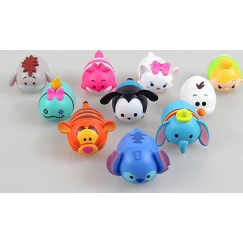 10pcs/set Mini Mickey Dumbo PVC Tsum action figure Dolls Collection Model Toy For Christmas Gift Children Kids Birthday Doll Toy