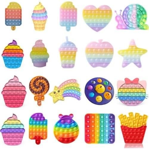 Fidget Toys Antistress Toys Push It Bubble Anti-stress Sensory Toy For Autism for Adult Children Halloween Christmas Gift New